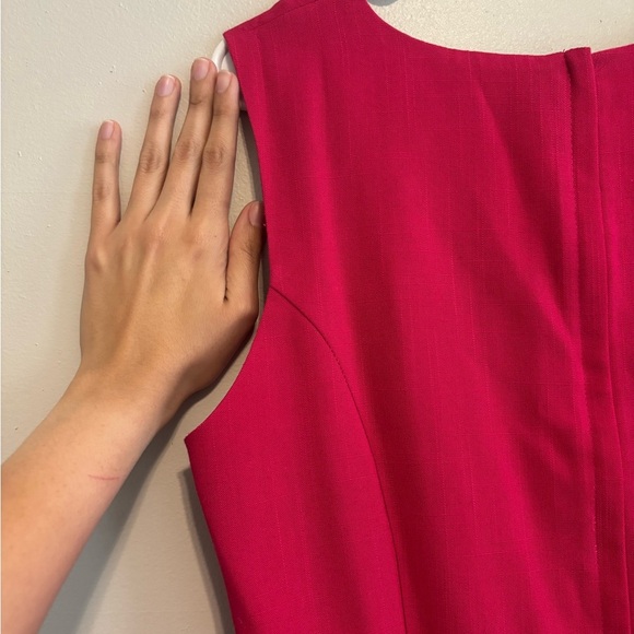 Vintage Fuchsia Pink Sleveless Round Neck Barbie Maxi Dress - Size Medium - Picture 7 of 7